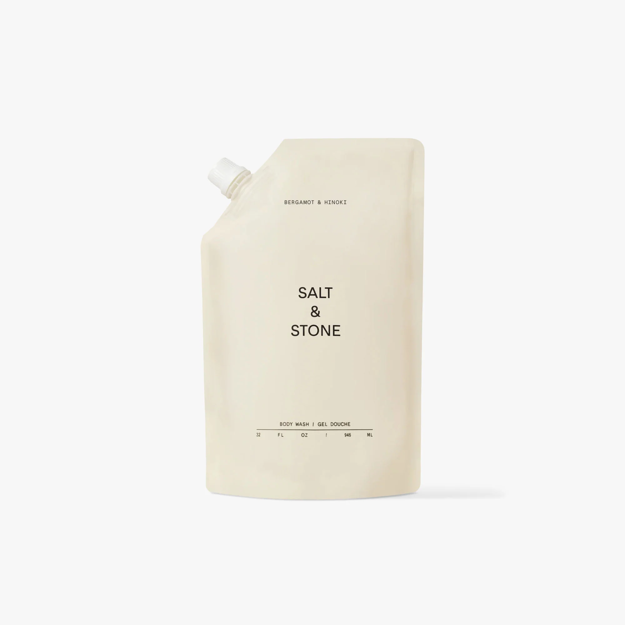 SALT & STONE Body Wash Refill Pouch / Bergamot & Hinoki