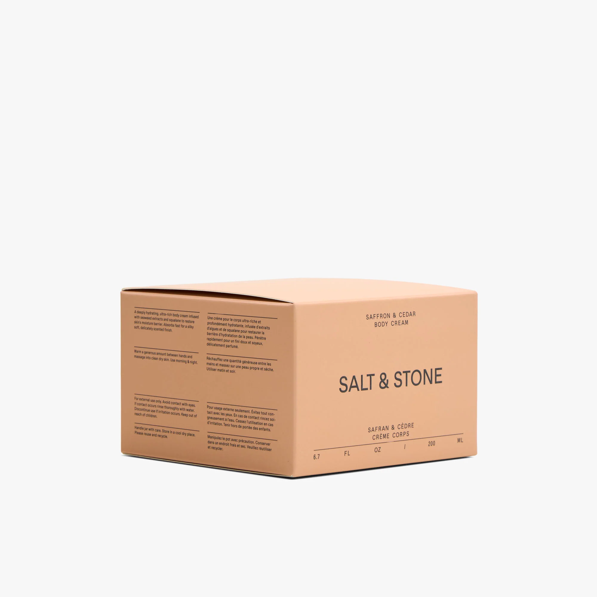 Salt & Stone Body Cream Saffron & Cedar - Image 6