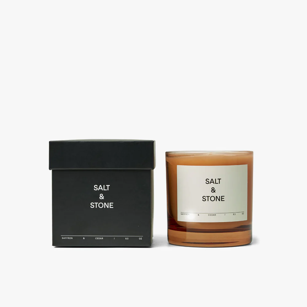SALT & STONE Candle / Saffron & Cedar - Image 3