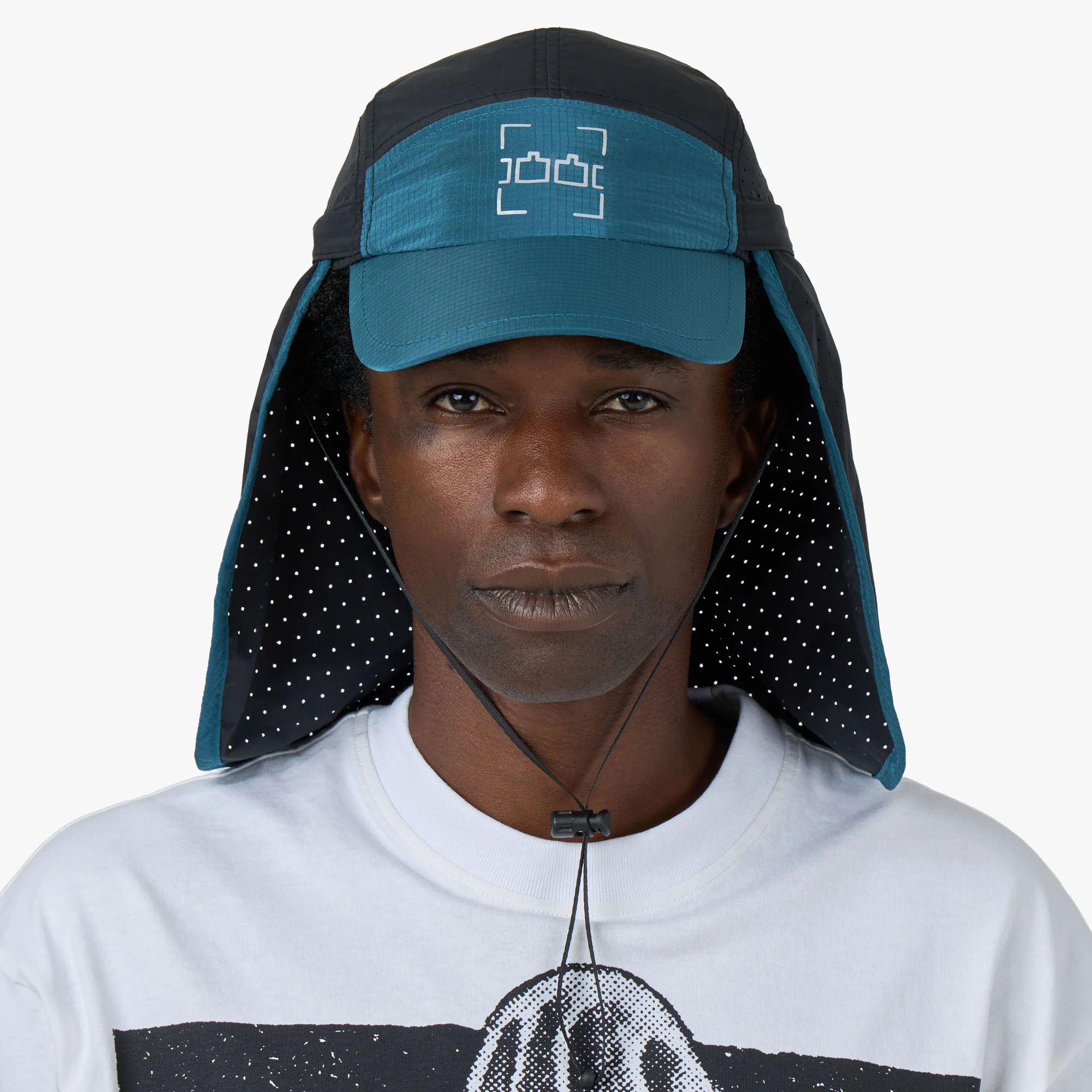 The Trilogy Tapes TTT Neck Cape Trail Cap Blue / Black