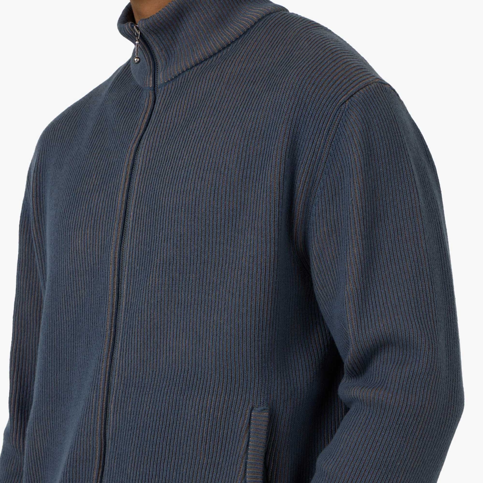 thisisneverthat Full Zip Cardigan Slate - Image 4