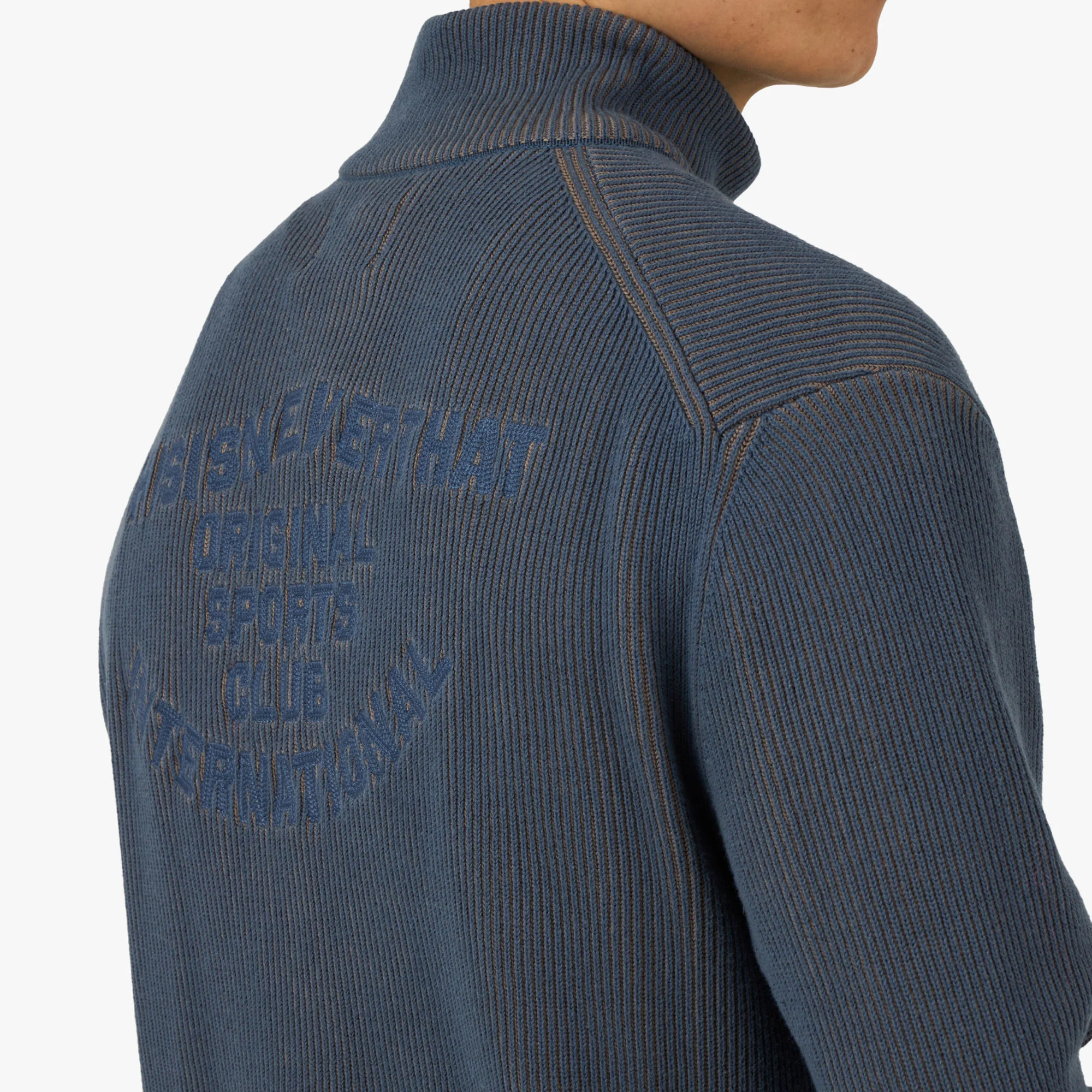 thisisneverthat Full Zip Cardigan Slate - Image 5