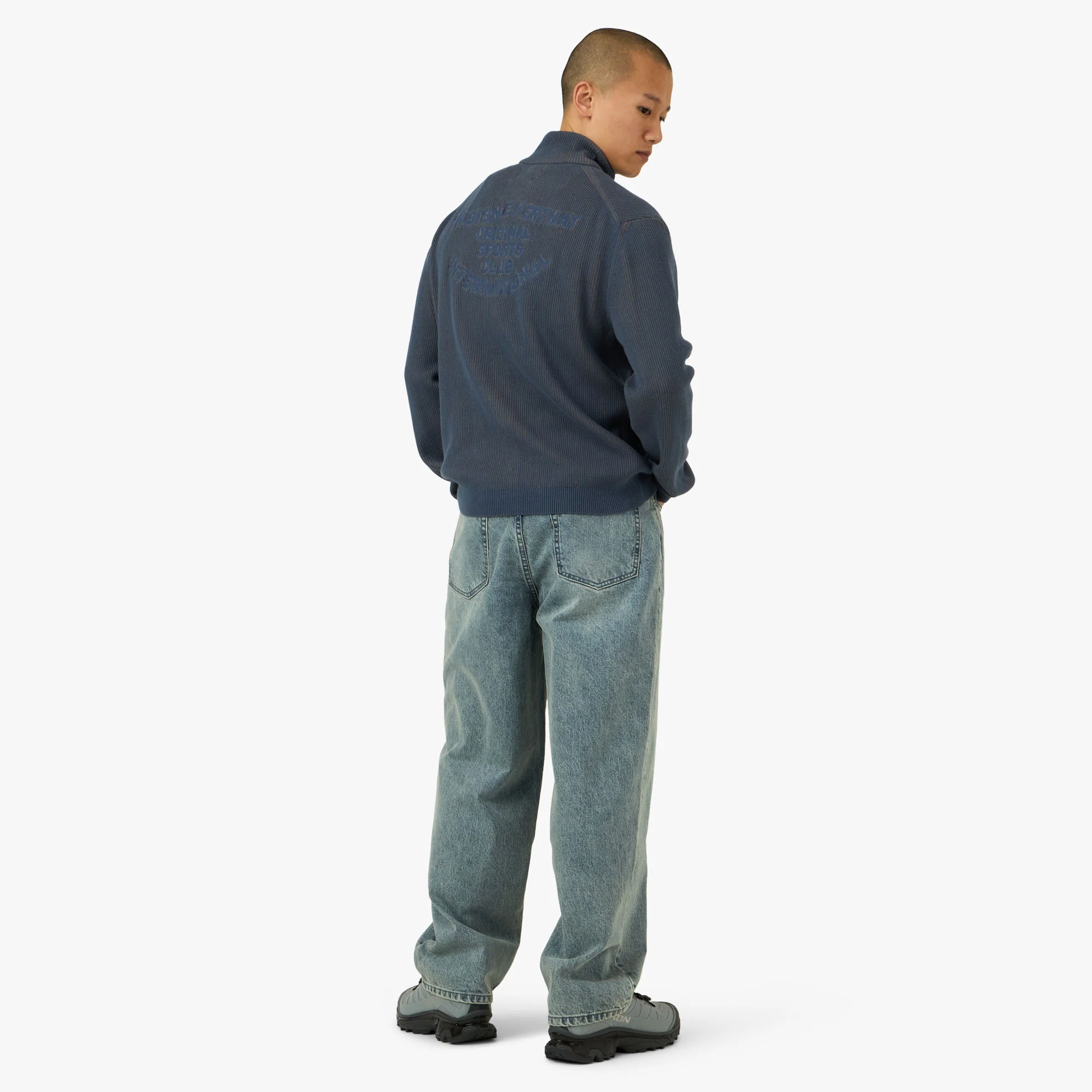 thisisneverthat Full Zip Cardigan Slate - Image 7