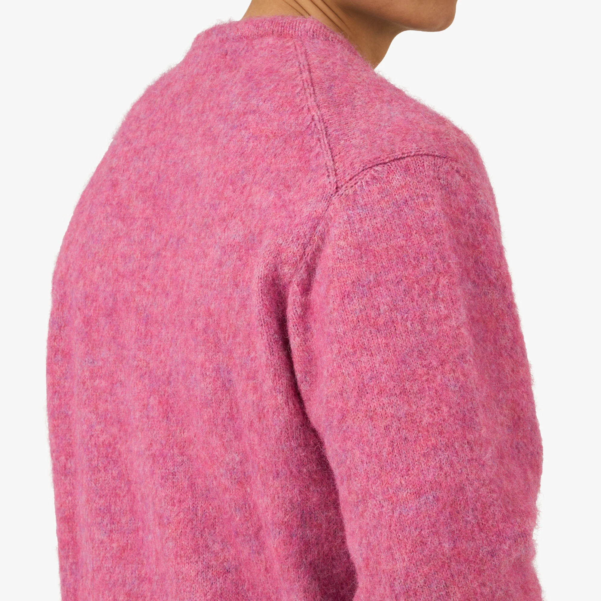 thisisneverthat Hairy Knit Cardigan Pink - Image 5