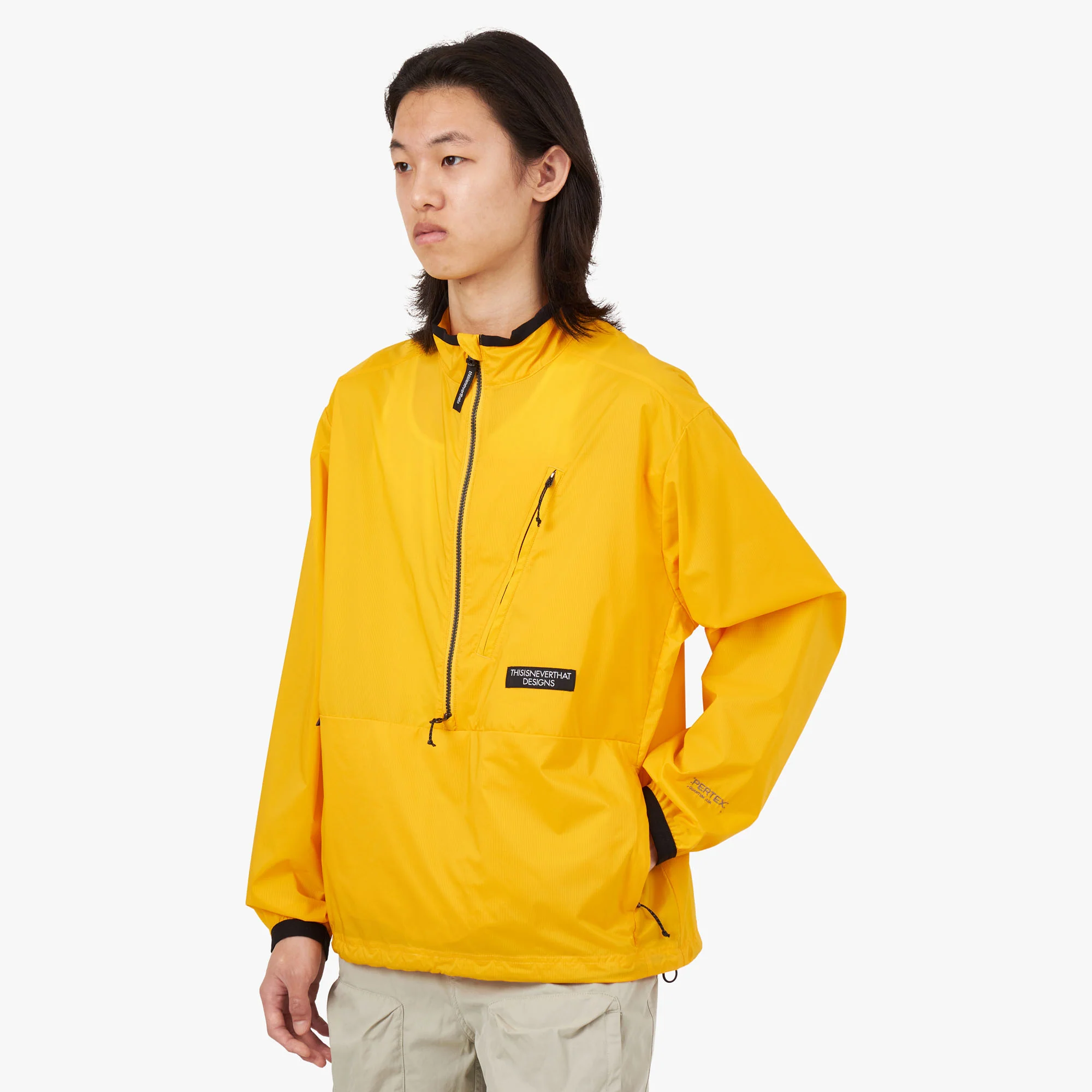 Thisisneverthat PERTEX Half Zip Pullover / Yellow - Image 2