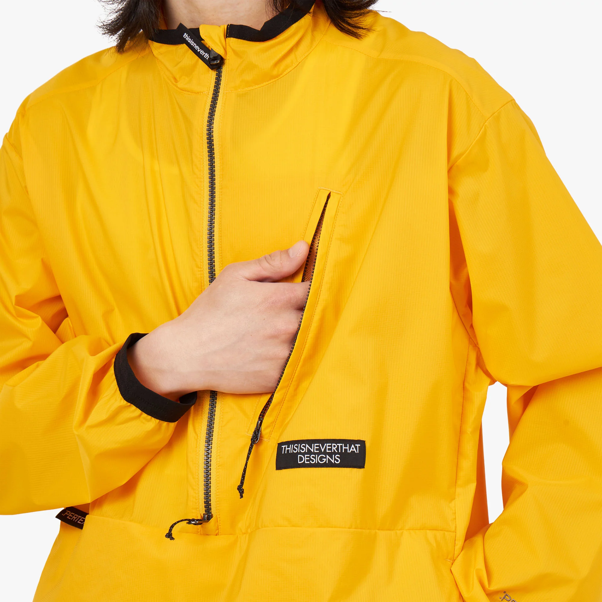 Thisisneverthat PERTEX Half Zip Pullover / Yellow - Image 6