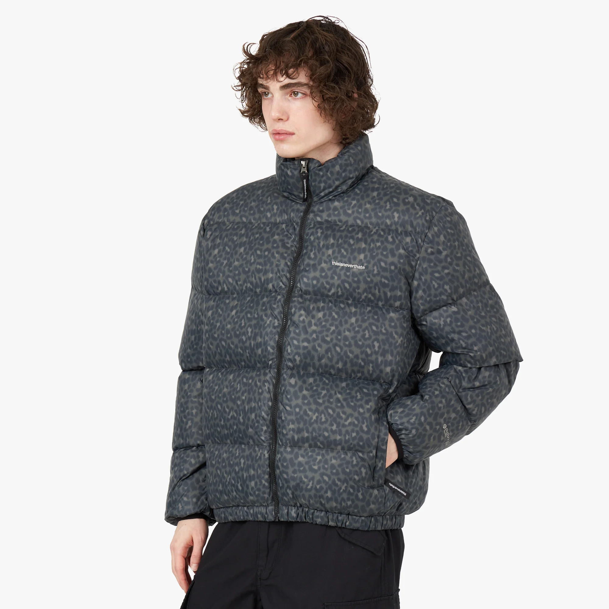 thisisneverthat PERTEX T Down Jacket Brown / Blue - Image 2