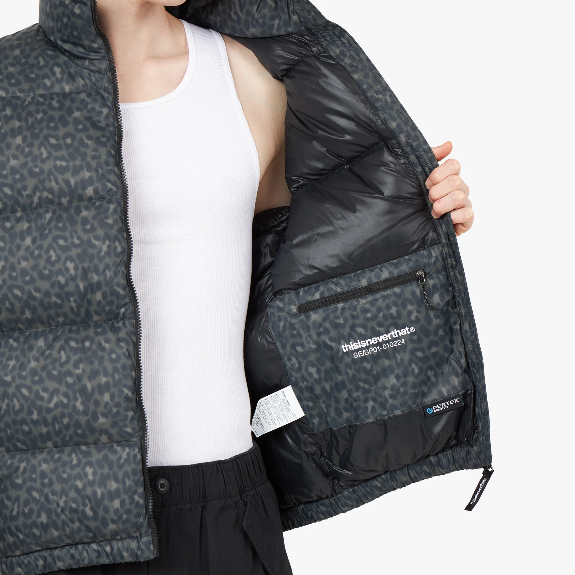 thisisneverthat PERTEX T Down Jacket Brown / Blue - Image 6