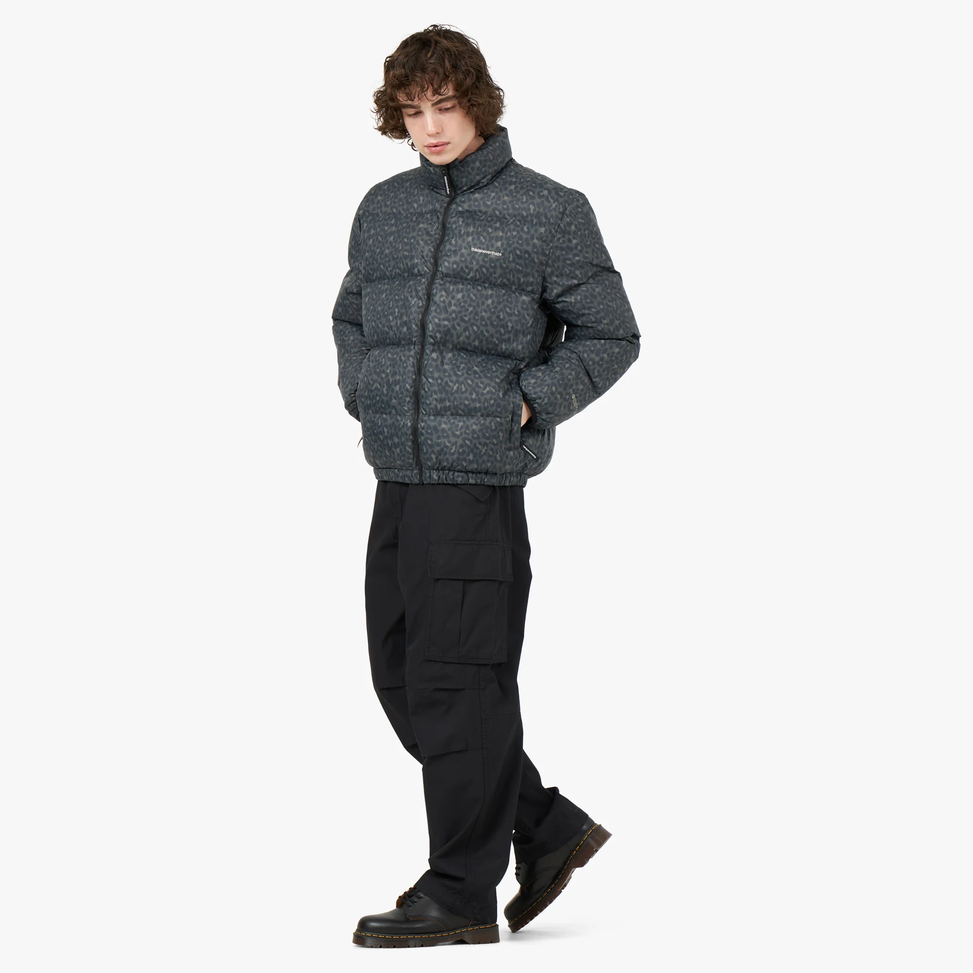 thisisneverthat PERTEX T Down Jacket Brown / Blue - Image 7