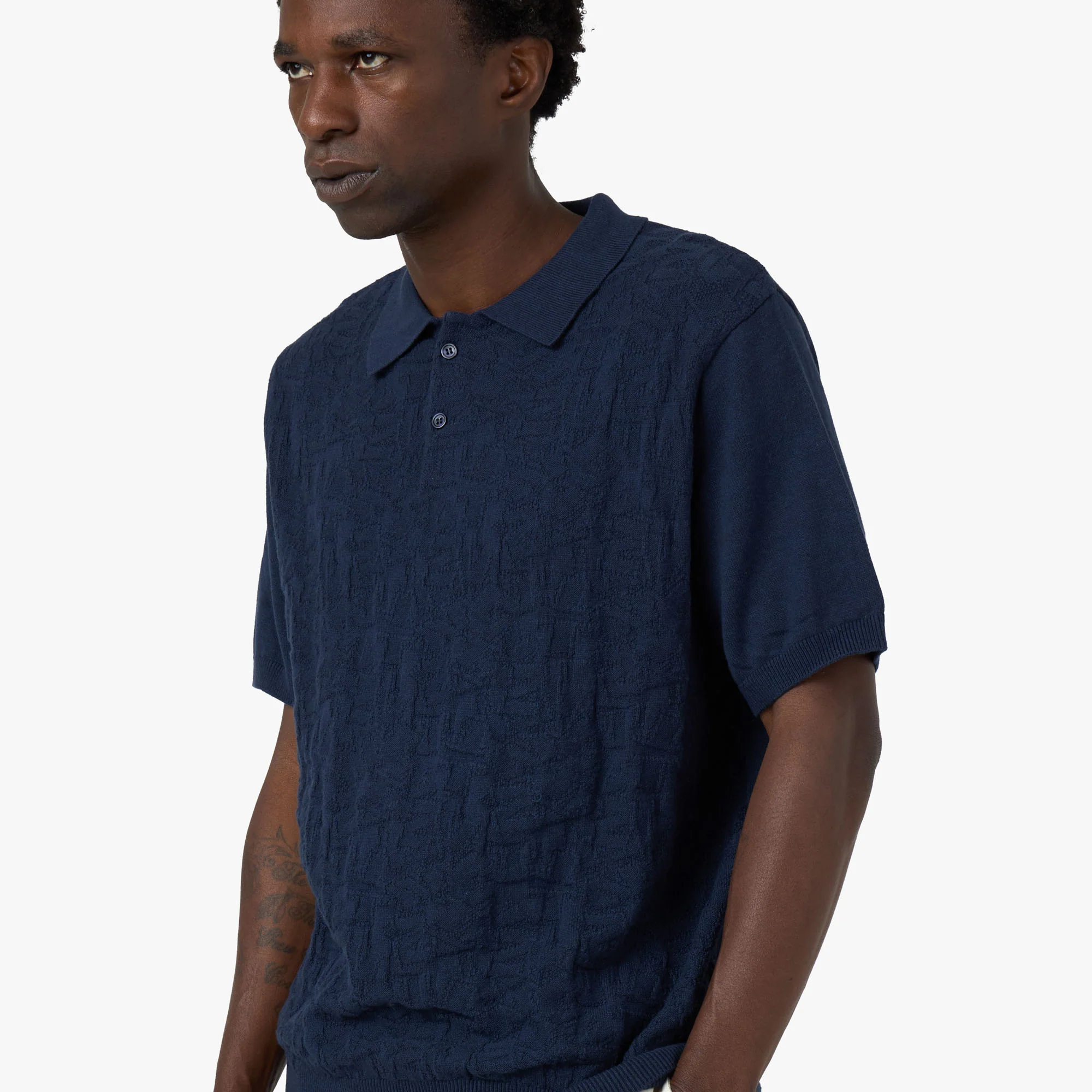 thisisneverthat Stacked Polo Navy - Image 4