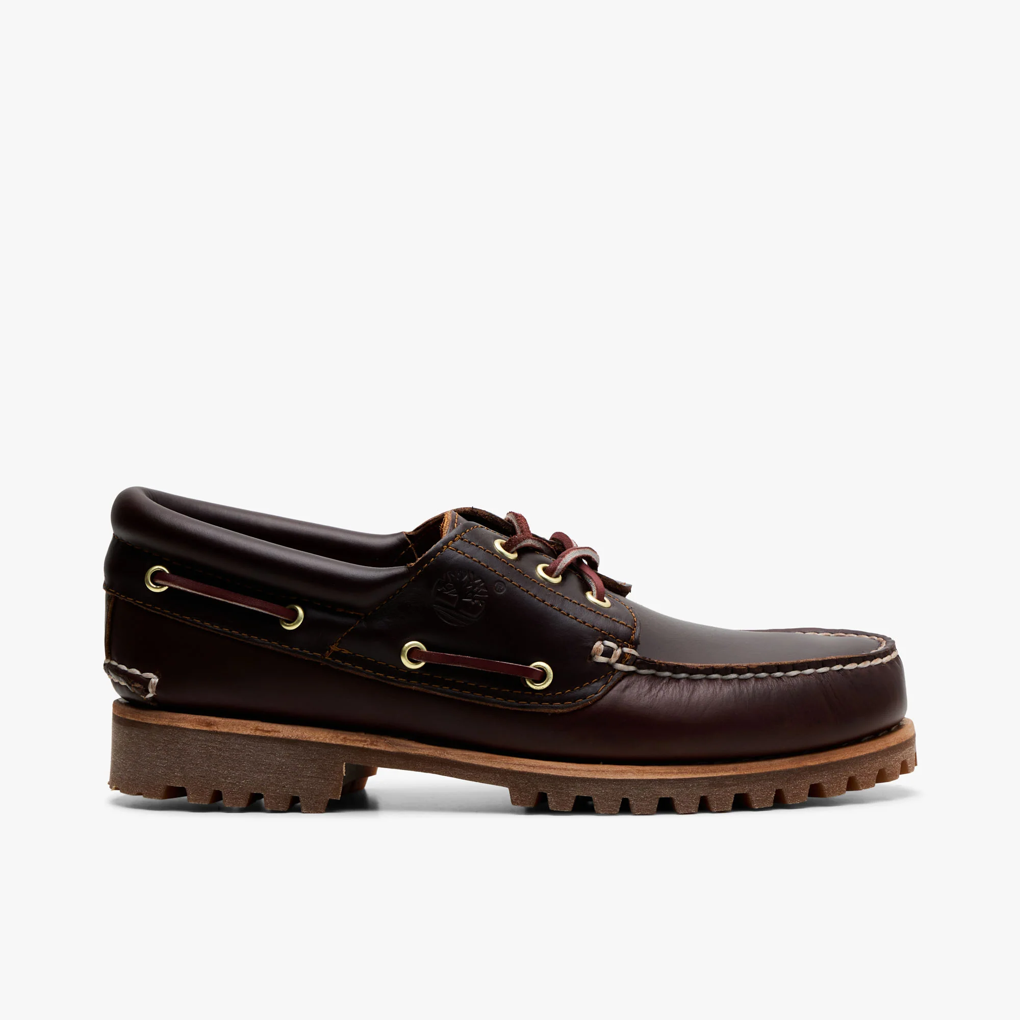 Timberland 3-Eye Boat Shoe Brown Leather