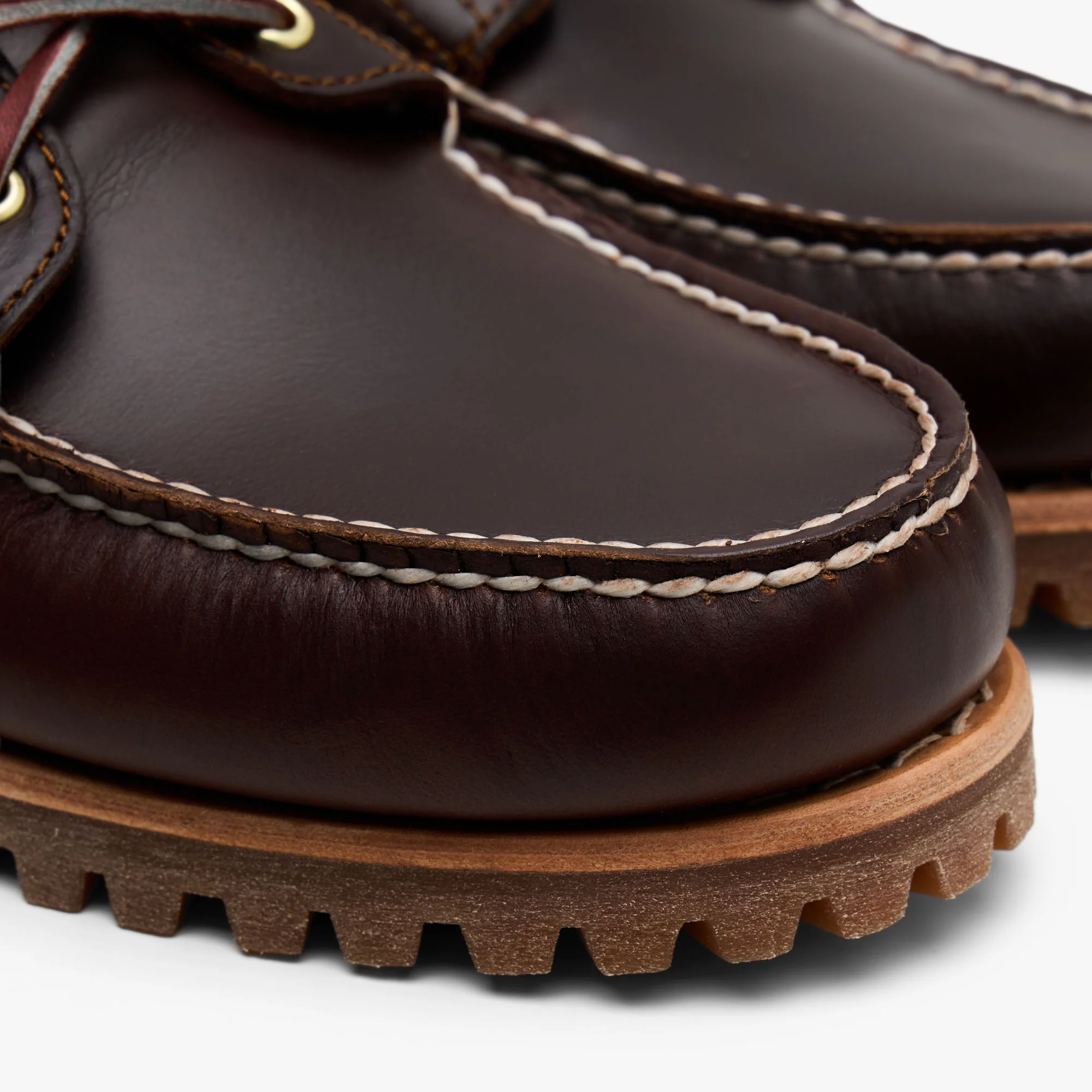 Timberland 3-Eye Boat Shoe Brown Leather - Image 6