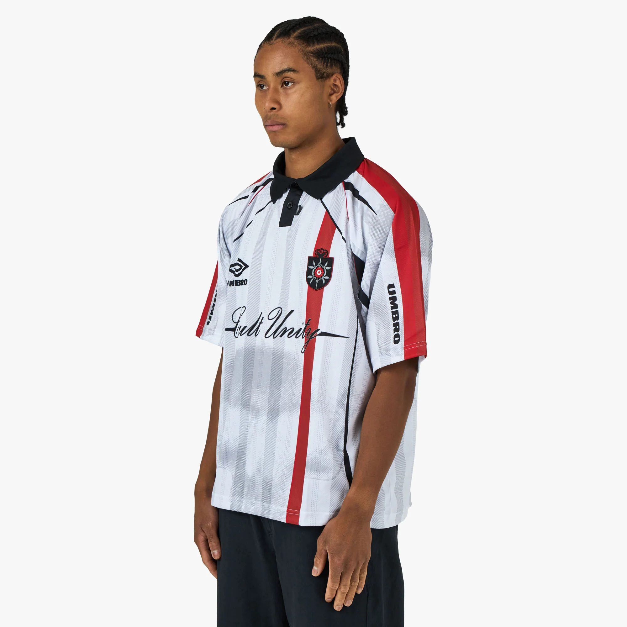 Umbro 01/03 Polo White / Red - Image 2