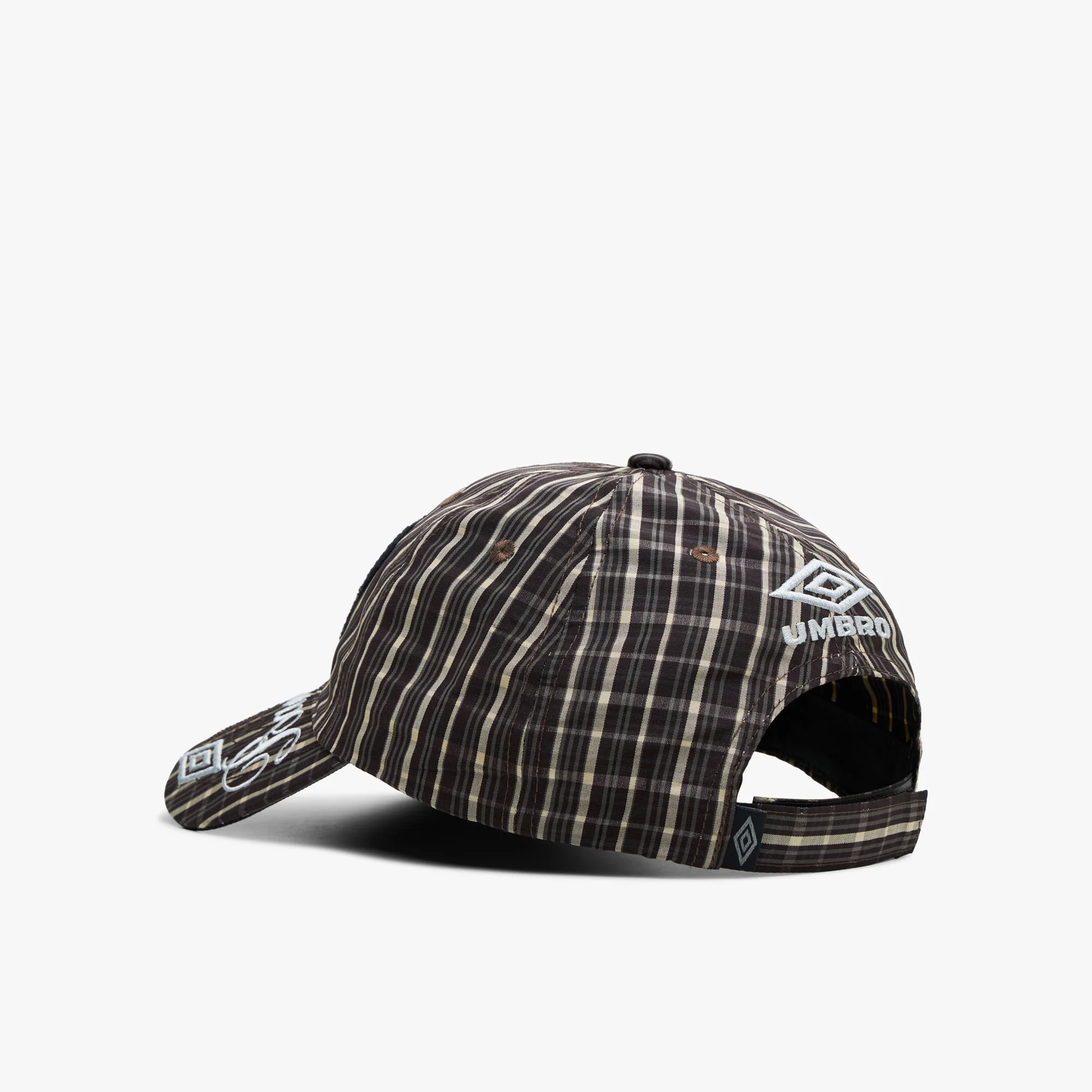 Umbro Check Hazard Cap Beige / Dark Brown - Image 3